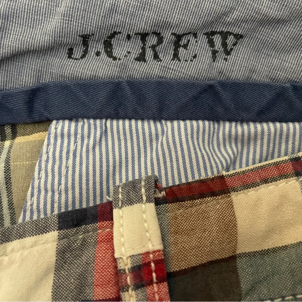 J. Crew Patchwork Field Shorts Men's Size 36 Vacation Beach Preppy Country Club